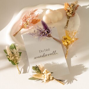 Mini Bouquet aus Trockenblumen "Boho"