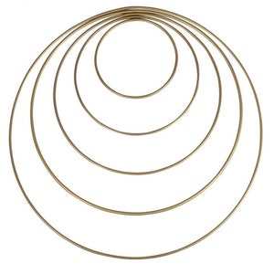 Metal ring gold 5 sizes