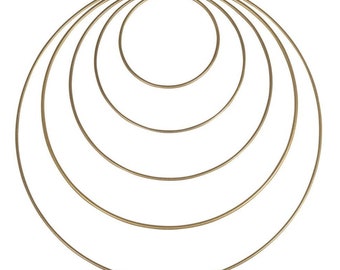 Metal ring gold 5 sizes