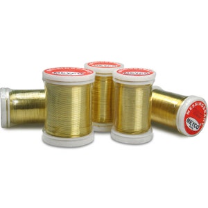 Meyco brass wire in gold ø 0.25 mm, 100 meters