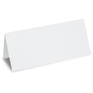 Segnaposto Meyco bianchi 100 x 50 mm 25 pezzi
