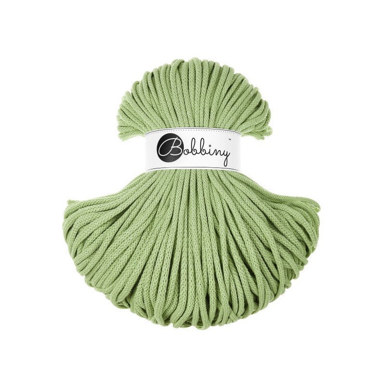 Bobbiny PREMIUM Flechtkordel 5mm geflochten Matcha 100m