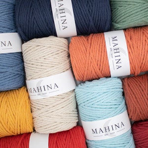mahina yarn 4 mm twisted 100 m