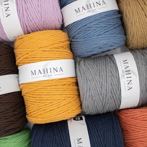 mahina yarn 4 mm twisted 200 m