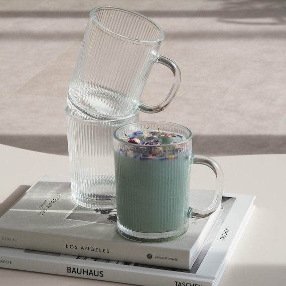 Riffle Cup Henkelglas 360ml, 2 Stück