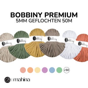 Bobbiny PREMIUM braided cord 5 mm braided 50 m