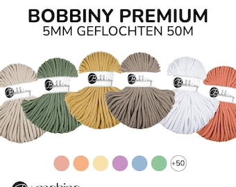 Bobbiny PREMIUM braided cord 5 mm braided 50 m