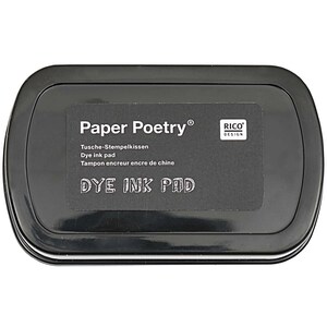 Tampon encreur Paper Poetry noir, 10 x 6 cm