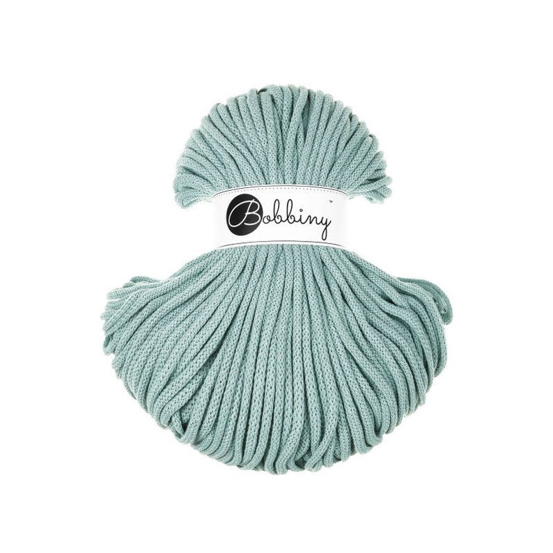 Bobbiny PREMIUM Flechtkordel 5mm geflochten Duck Egg Blue 100m