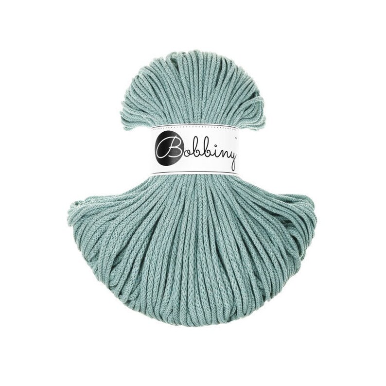 Bobbiny JUNIOR Flechtkordel 3mm geflochten Duck Egg Blue 100m