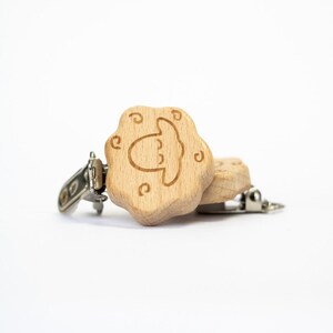 Speenclip "Schaap" van beukenhout