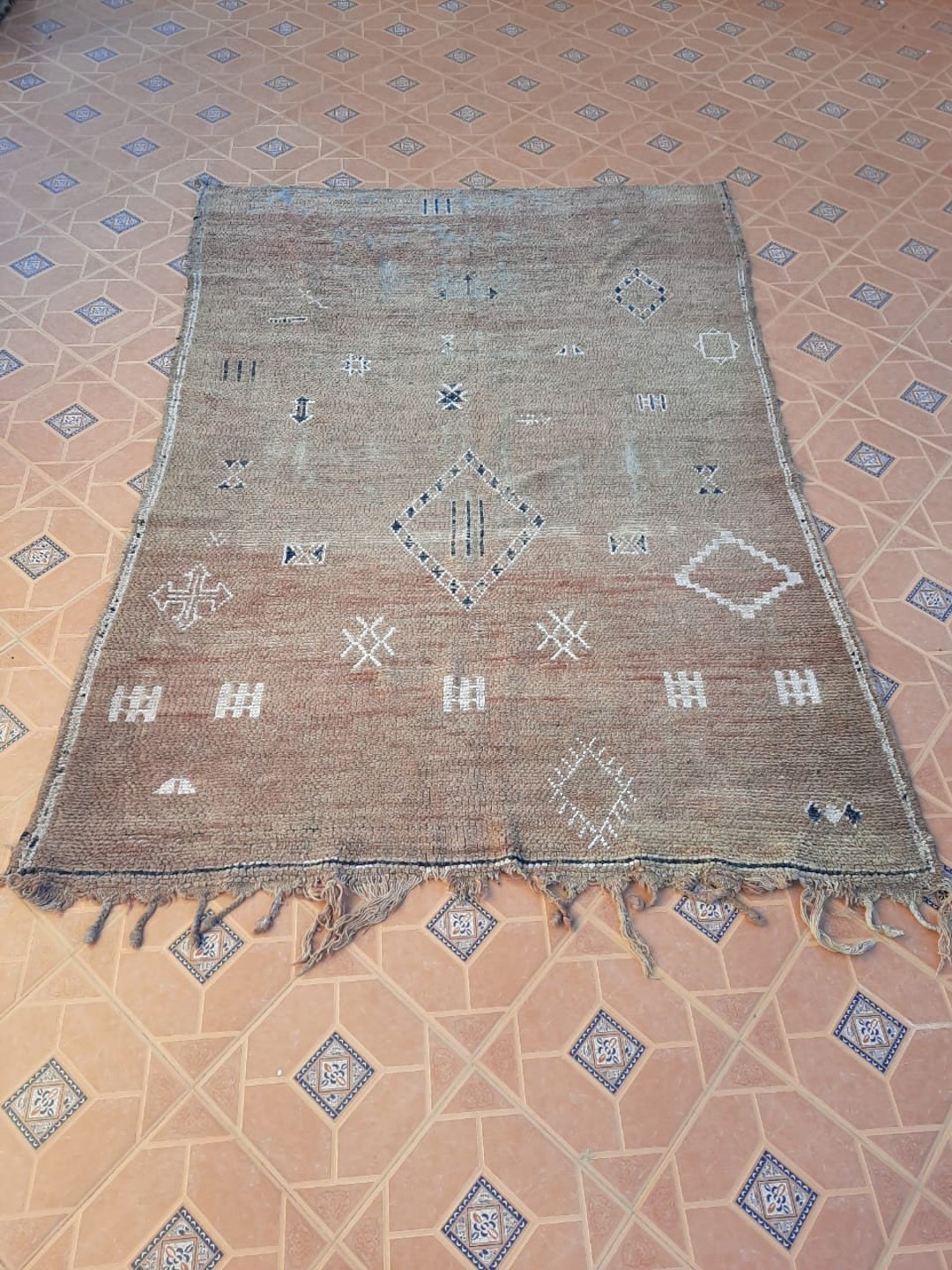 Moroccan Rug, Boujaad Rug, Bohemian Rug 8ft5'57ft Berber Rug Bohemian