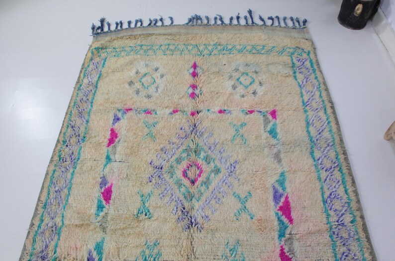 Vintage Rugs for Bedroom Aestheticauthentic Moroccan Rugboujaad