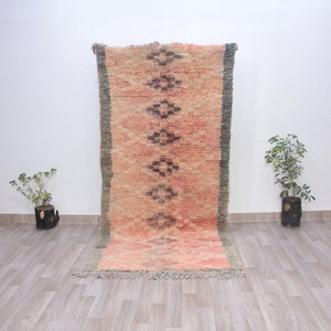 4 x 8 ft-bohemian rug for living room-moroccan area rug-handmade rugs wool-berber rug vintage-handmade furniture-boho rug home decor-