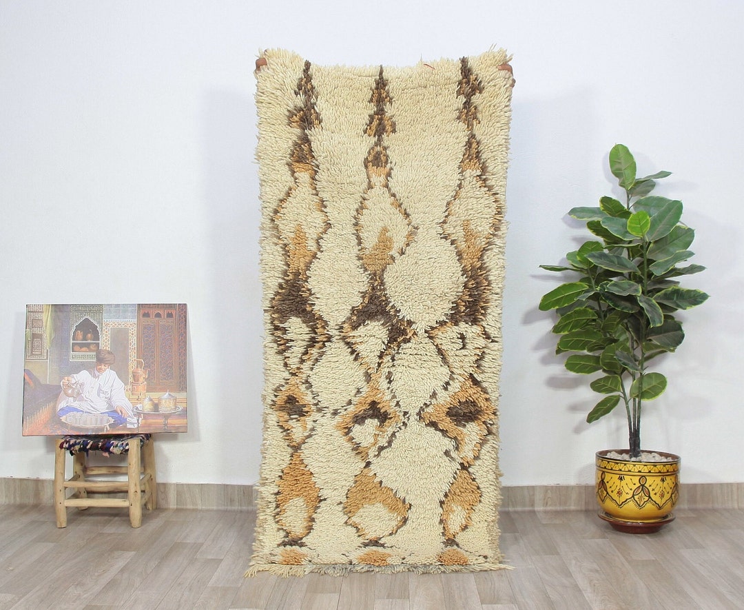 Azilal Wool Rug-authentic Moroccan Rug Runner-azilal Runner Rug ...
