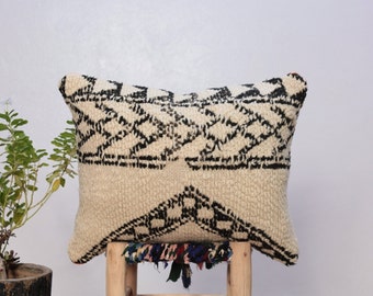 moroccan pillow white 20" x 16"-Vintage Boujaad Pillow -Vintage Moroccan Pillow- Old Boujaad Cushion- Old Moroccan pillow-moroccan cushion