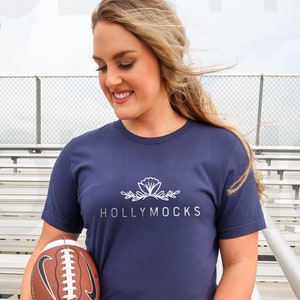 Bella Canvas 3001 Navy Mockup | Fall Shirt Mockup | Fall Mockup | Gameday Mockup | Sports Mockup | Model Mockup | Team Mockup