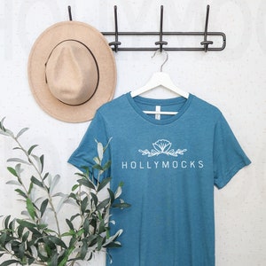 Bella Canvas 3001 Mockup | Bella Canvas 3001 Heather Deep Teal | Spring mockup | Hanging Mockup | Heather Deep Teal Mockup