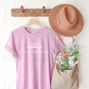 Bella Canvas 3001 Mockup | Bella Canvas 3001 Lilac | Shirt Mockup | Spring Mockup | Hanging Mockup | Lilac Mockup