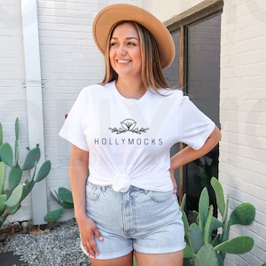 Bella Canvas 3001 White Mockup | White Shirt Mockup | Spring Mockup | Outdoor Mockup | 3001 Model Mockup | Boho Mockup | Summer Mockup