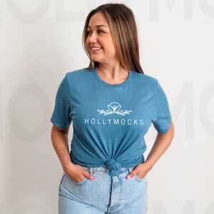 Bella Canvas 3001 Mockup | Bella Canvas 3001 Heather Deep Teal | Spring Mockup | Model Mockup | Heather Deep Teal Mockup | Summer Mockup