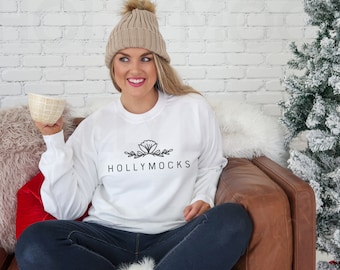 Gildan 18000 Mockup | Gildan 18000 White | Sweatshirt Mockup | Holiday Mockup | Christmas Mockup | White Sweatshirt Mockup | Model Mockup