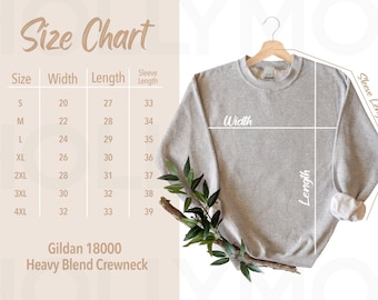 sweatshirt size chart