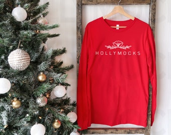 Bella Canvas Mockup | Bella Canvas 3501 Red Mockup | Holiday Mockup | Christmas Mockup | Red Shirt Mockup | Hanging Mockup