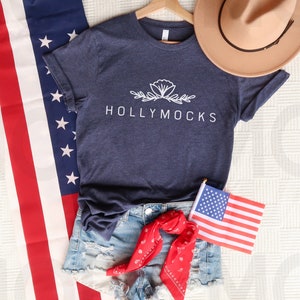 Bella Canvas 3001 Mockup | Bella Canvas 3001 Heather Navy | 4th of July Mockup | T-Shirt Mockup | 4th of July Flat Lay | Summer Mockup