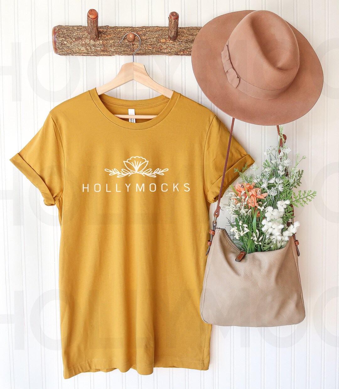 Bella Canvas 3001 Mockup | Bella Canvas 3001 Heather Mustard | Spring ...