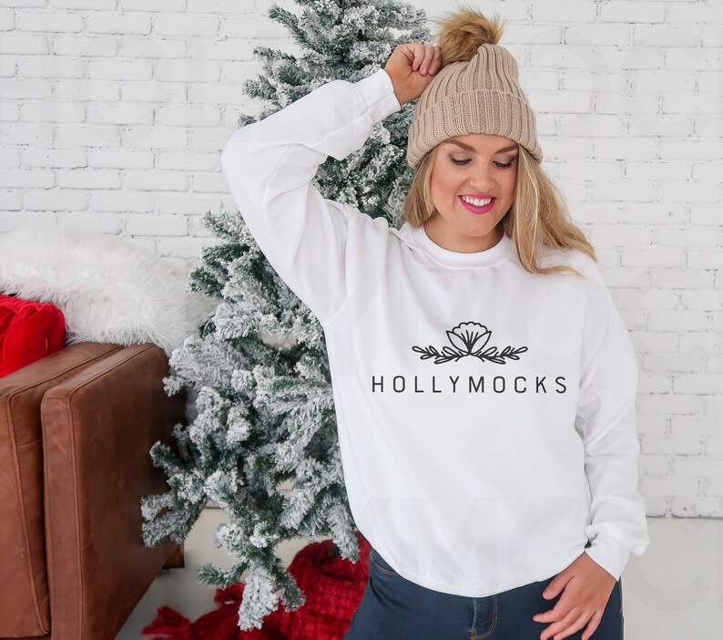 Download Gildan 18000 Mockup Gildan 18000 White Sweatshirt Mockup ...