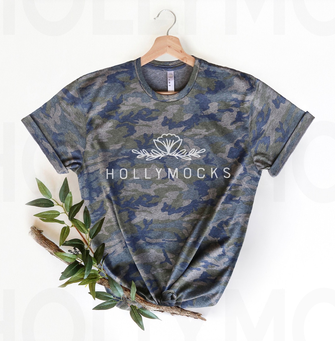 Vintage Camo LAT 6901 Shirt Mockup (digital Download)