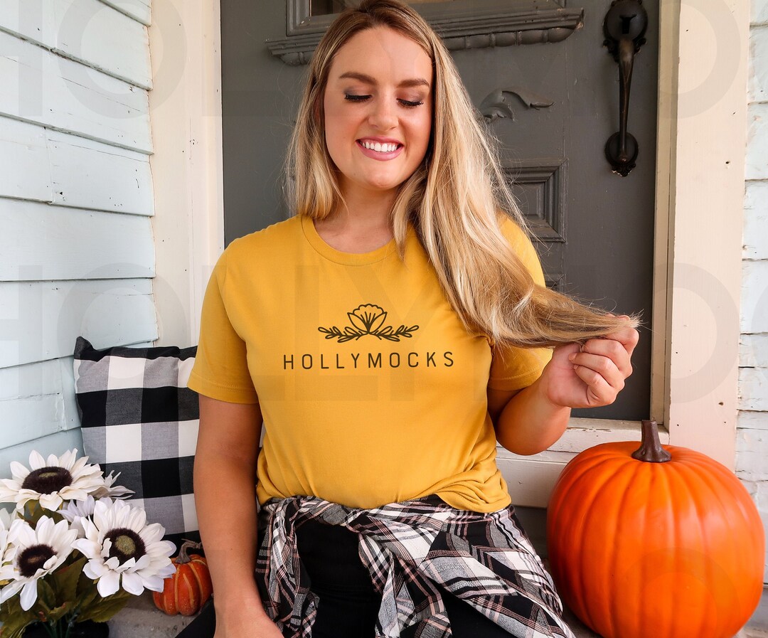 Bella Canvas 3001 Heather Mustard Mockup Fall Mockup Fall - Etsy