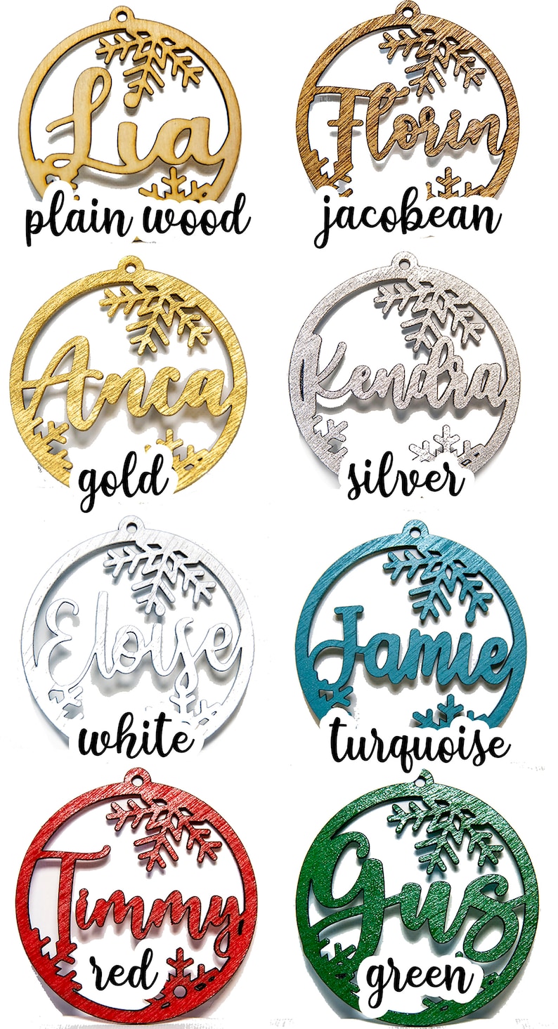 Birthday Magical Gift Tags Unicorn Ornaments Wood Personalized Christmas Ornaments
