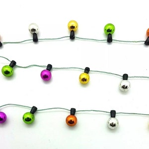 Holiday Ball Ornament String Lights 6 Ft Pink 