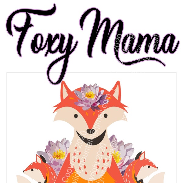 Foxy Mama Scandinavian Nature Design For Your Sublimation Or Print Gift