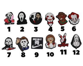 Las películas de Halloween inspiraron encantos para Crocs Scream, Ghost Face, Michael Myers, Annabelle, Pennywise, It, The Nun, Jigsaw y Freddy Krueger