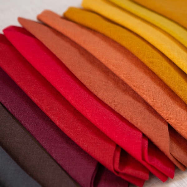 Organic linen napkins. Various colors table linens. Eco friendly wholesale bulk napkin cloth. Mother's day gift