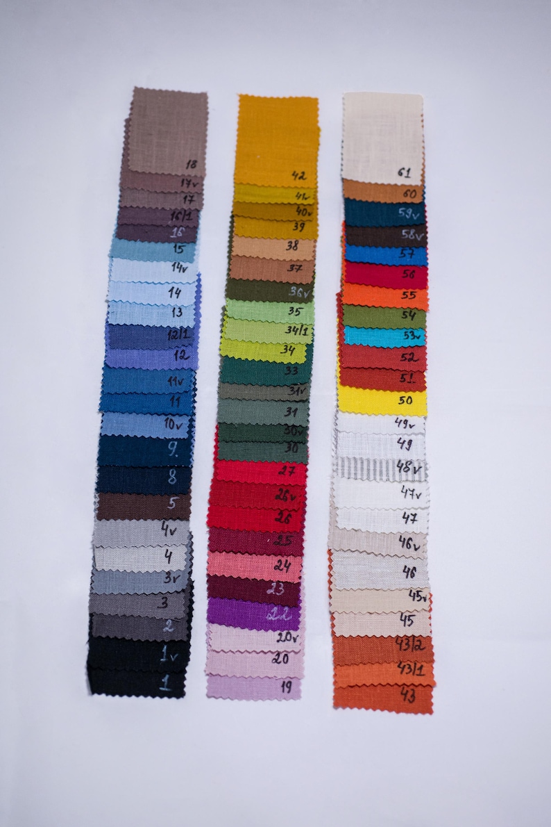Linen Fabric Samples. OEKO-TEX certified. Chemicals free. 100% organic linen. image 3