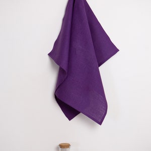 Varicolored linen towel. Tea Towels. Natural Kitchen Bath Sheet.