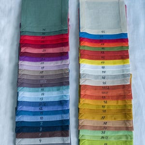 Terracotta Linen Napkins: Organic Reusable Dinner Napkins, Table Decor, Holiday gift image 8