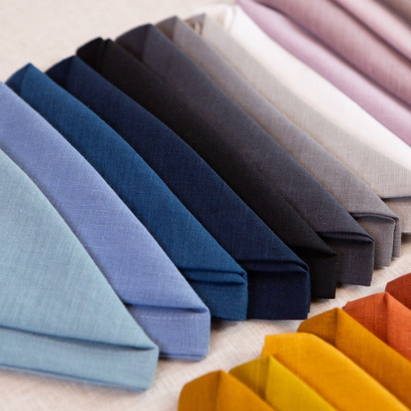 Black Linen Napkins Etsy