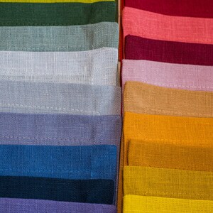 Terracotta Linen Napkins: Organic Reusable Dinner Napkins, Table Decor, Holiday gift image 10