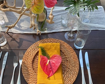 Linen napkins set 100. Holiday cocktail washable cloth. Natural linen dining. Wholesale napkin bulk.