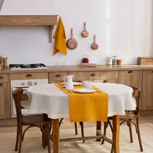 Linen Table Runner. Organic natural linen dinning. Pure table runners. Custom size. Wholesale Bulk.