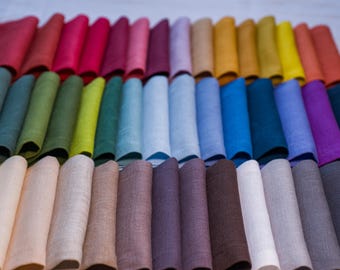 Linen napkins - Varicolored organic gift - Eco friendly dinning - Red wine green black table linens - Wholesale bulk