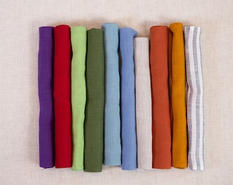 Organic linen placemats - Natural double layer placemat - Soft organic linens - Washable table decor - Holiday hostess - Day Gift