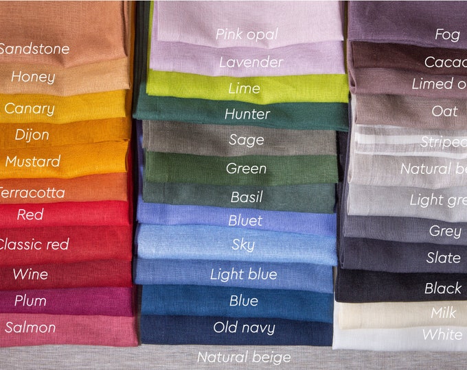 Organic linen napkins Set 2 4 6 8 10 12 - Holiday Cocktail Party, Washable cloth, Natural Gift, Wholesale bulk napkin