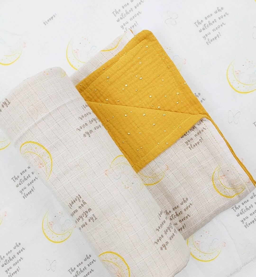 MUSLIN SUMMER BLANKET Personalised Bamboo Blanket Baby Etsy UK