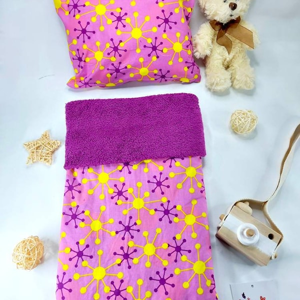 AFRICAN PRINT BLANKET - African Print Baby Blanket - Baby Pillow Set - Baby blanket - Ankara Blanket - African Duvet - African Bedding -Pink
